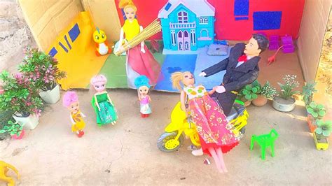 Barbie Doll Wala Cartoon Barbie Village Gadi Wala Cartoon Barbie