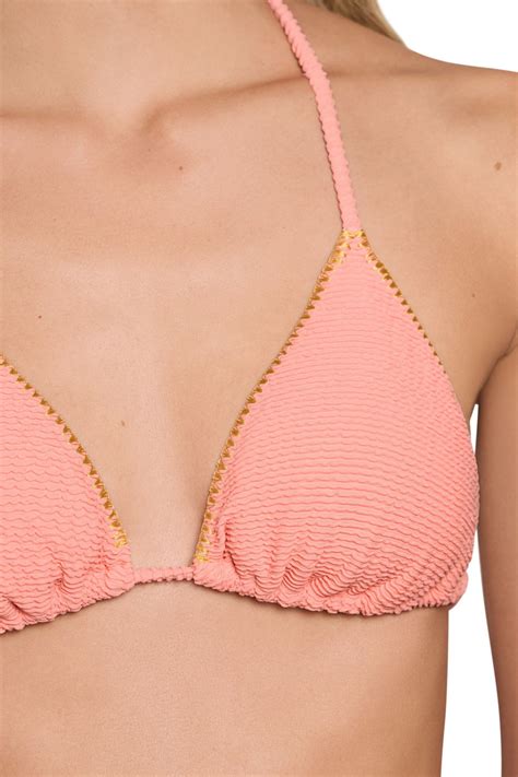 Cosita Linda Sunset Texture Triangle Bikini Top