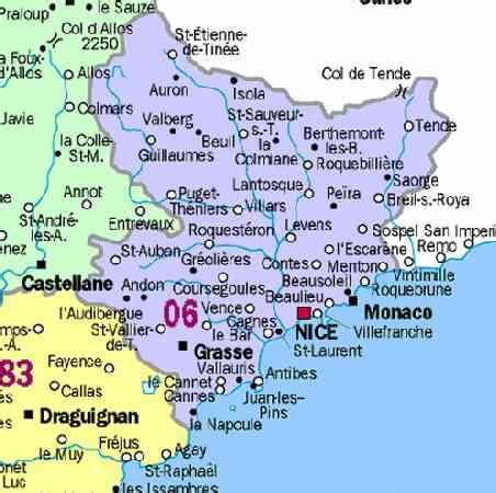 Département des Alpes Maritimes ≡ Voyage - Carte - Plan
