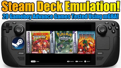 Game Boy Advance On Steam Deck Mgba Emudeck Tutorial And Off