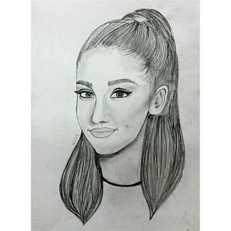 Ariana Grande pencil sketch by rocksstar10 on DeviantArt