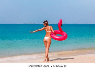 Woman Bikini On Beach Model Back Stock Photo 2471229601 Shutterstock