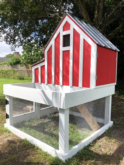 Red Chicken Coop Ana White