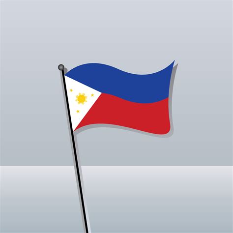 Illustration Of Philippines Flag Template Vector Art At Vecteezy