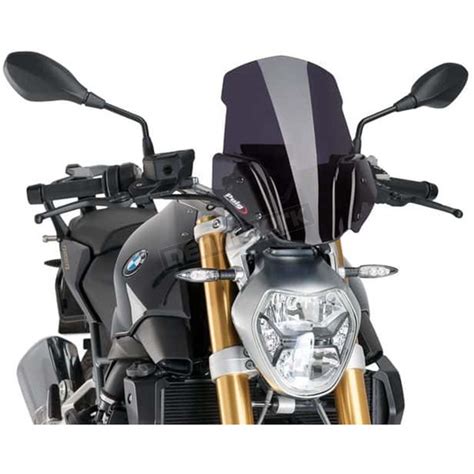 Puig Hi Tech Parts Dark Smoke Naked New Generation Sport Windscreen F For Bmw