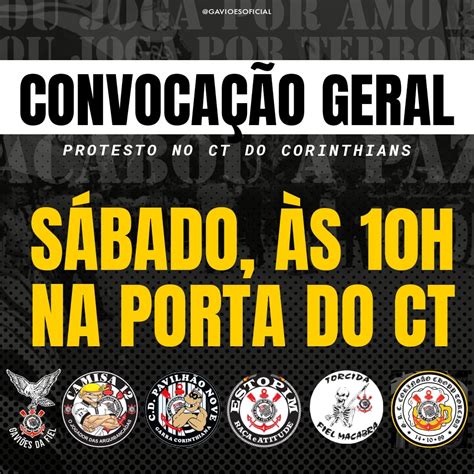 Sccp News On Twitter ⚫️⚪️ Organizadas Confirmam Protesto No Sábado