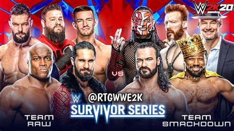 Wwe 2k20 Mens Raw Vs Smackdown Survivor Series 2021 Prediction Match