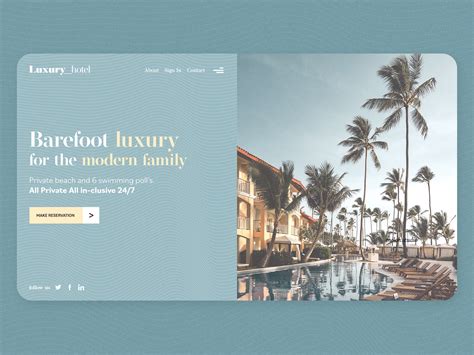 Barefoot Hotel Landing Page - Melon.studio by Piotr Brzeziński on Dribbble