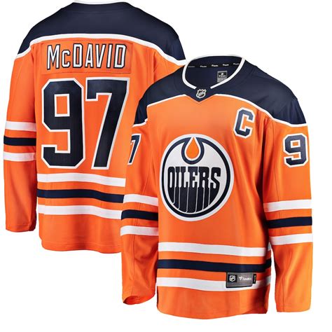 Fanatics Branded Connor McDavid Edmonton Oilers Orange Breakaway Player ...