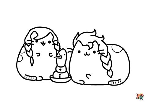 Coloriage Pusheen Mignon Petit Chat Pour Bébés Gratuitement