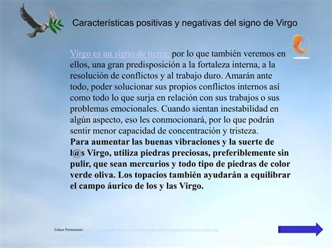 Características Positivas Y Negativas Del Signo De Virgo Ppt