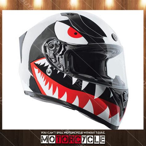 T15 Full Face Motorcycle Helmet Dual Visor Sport Racing Chrome Flying