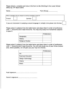 Fillable Online Please Detach Complete And Return This Form To Mrs