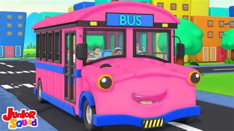 Roues sur le Bus 3d Rimes et Véhicules Chanson par Junior Squad YouTube