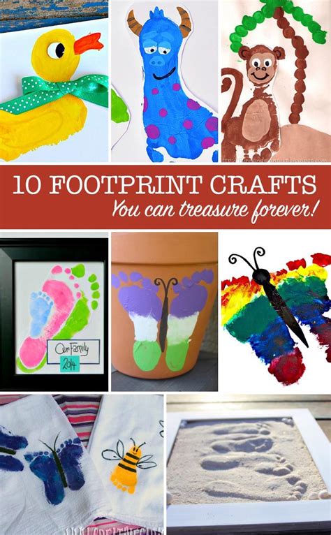 10 Easy Footprint Crafts for Toddlers to Make as Keepsake Gifts ...