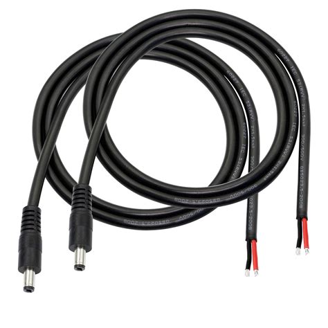 Buy Dc Power Pigtails Cable Ft Dc Mm X Mm Male Plug To Bare Wire