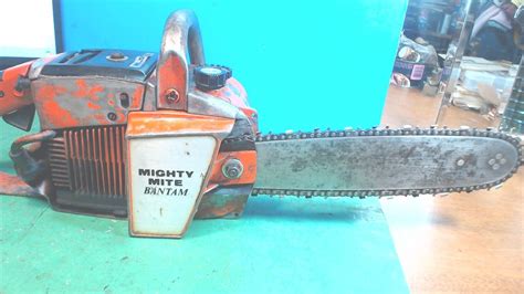 Vintage Remington Mighty Mite Bantam Chain Saw 10 Bar For Parts