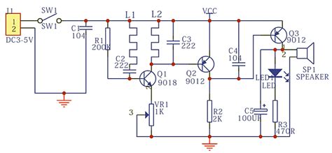 Simple Bfo Metal Detector Schematic Diagram Circuit Diagram