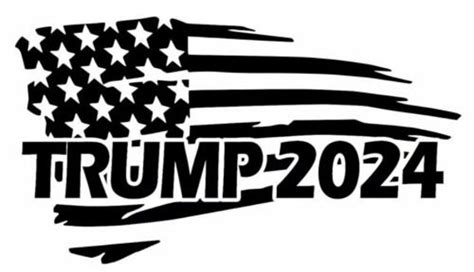 Donald Trump 2024 Campaign Vehicle Flag Vinyl Decal Etsy