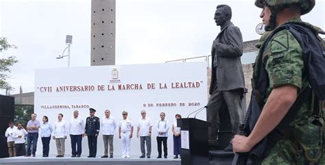 Encabeza Adán Augusto Marcha de la Lealtad Portal Tabasco