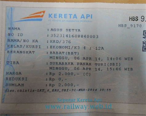 Cara Beli Tiket Kereta Api Surabaya Ke Jombang Ekonomi