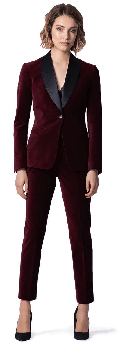 Sale Red And Black Velvet Suit In Stock