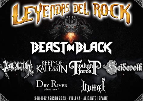 Leyendas Del Rock Incorpora Siete Grupos A Su Cartel Beast In Black