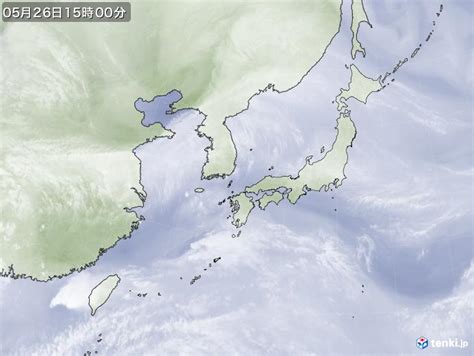 過去の気象衛星日本付近2024年05月26日 日本気象協会 Tenkijp