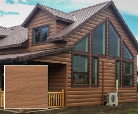 Woodgrain Steel Log Siding Trulog™ Siding