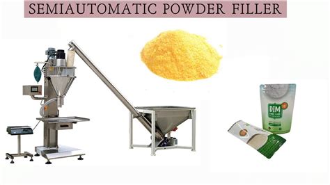 Powder Pouch Filling Machine Powder Auger Filler Semiautomatic