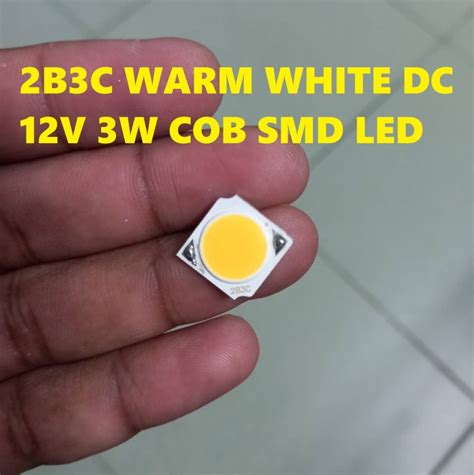 B C Warm White Dc V W Cob Smd Led Light Chips