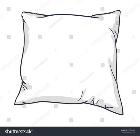 Sketch Vector Illustration Pillow Art Pillow Stock Vector 411300082