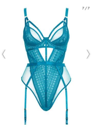 Ann Summers Sexy Designer Lingerie Liberated Teal Body 12 B C BNWT RRP