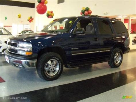 2003 Indigo Blue Metallic Chevrolet Tahoe Ls 4x4 22979510 Photo 8