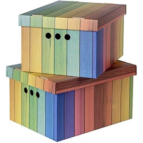 Amazon.co.uk: decorative cardboard boxes with lids