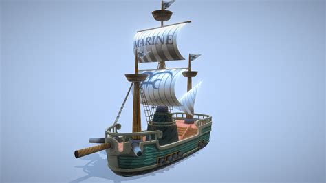 One Piece Marine Ship - 3D model by Maru (@MaruBreav) [acdc215] - Sketchfab