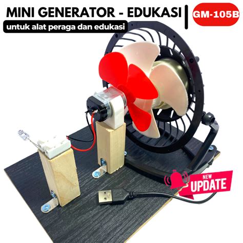 Jual DIY Mini Wind Turbine Generator Kit Edukasi Pembangkit Listrik