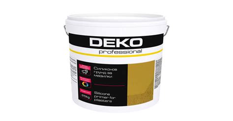 Силиконов грунд Deko Professional 25кг ⋆ MASTERHAUS