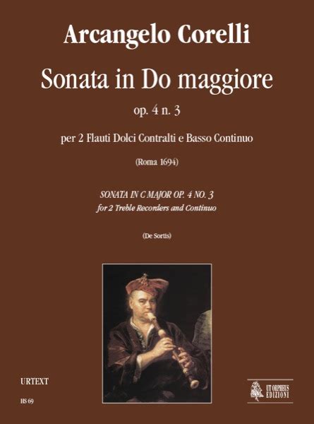 Corelli Arcangelo Sonata In Do Maggiore Op 4 N 3 Per 2 Flauti Dolci