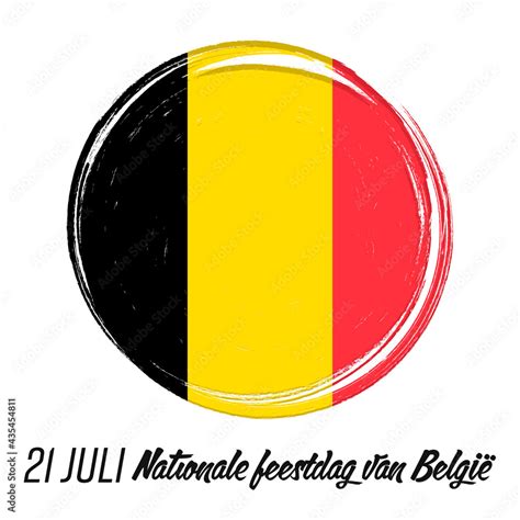 Juli Nationale Feestdag Van Belgi Of July Belgian