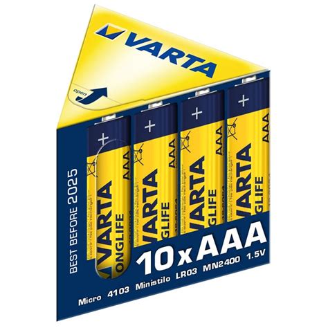 Dedeman Set 10 Baterii Aaa Varta Longlife Extra Dedicat Planurilor Tale