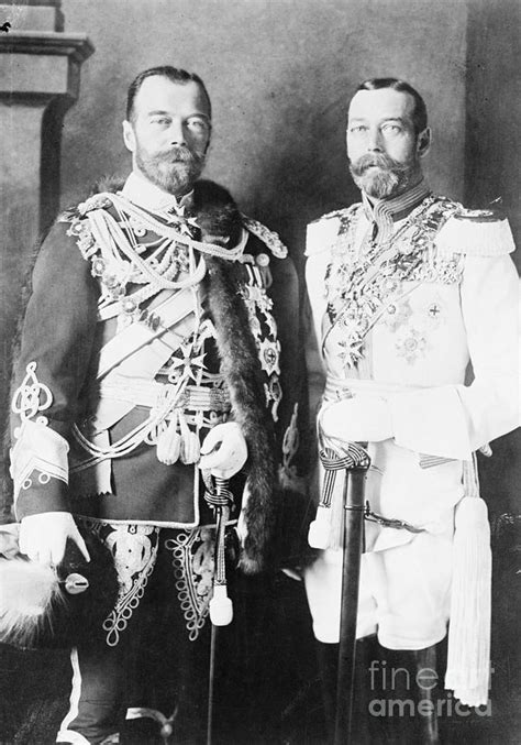 Czar Nicholas II And King George V By Bettmann