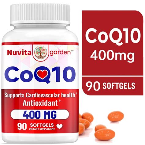 High Absorption CoQ10 400mg, Gluten Free, Vegan, Naturally Fermented ...