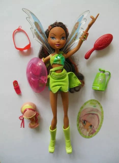 ENSEMBLE COMPLET POUPÉE magique Winx Club Layla Aisha Pixie Mattel