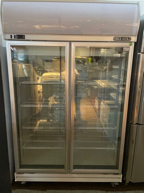 Berjaya Double Glass Door Upright Freezer Display Freezer Tv And Home Appliances Kitchen