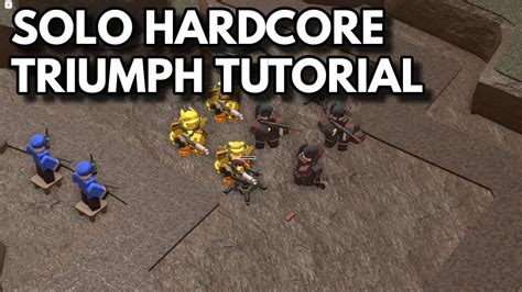 SOLO HARDCORE TRIUMPH TUTORIAL ROBLOX Tower Defense Simulator YouTube