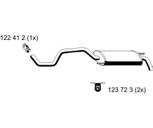 Ernst Endschalld Mpfer F R Vw Polo Auspufftopf Ab