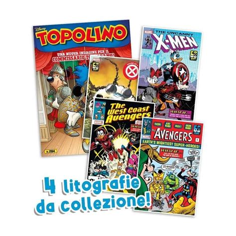 Disney Topolino Presenta Le Litografie Super Eroi Marvel