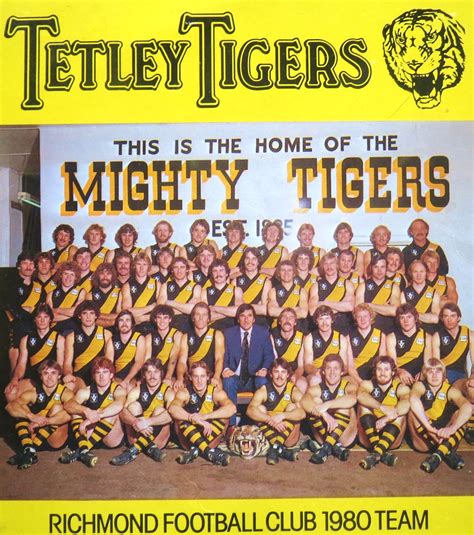 Richmond 1980 Premiership Team Richmond Football Club Richmond Afl