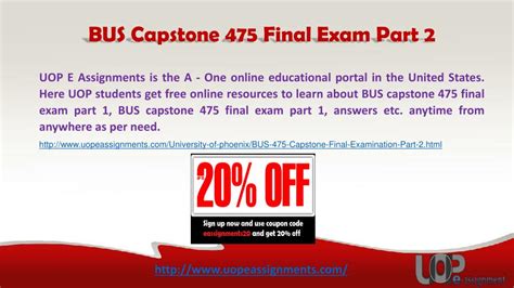 PPT BUS Capstone 475 Final Exam Part 2 PowerPoint Presentation Free